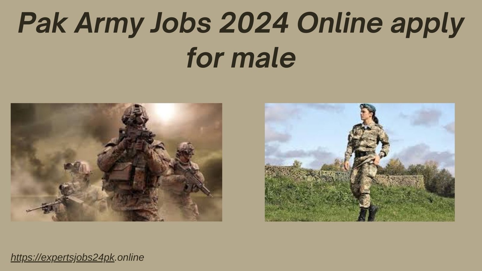 Pak Army Jobs 2024 Online apply for male