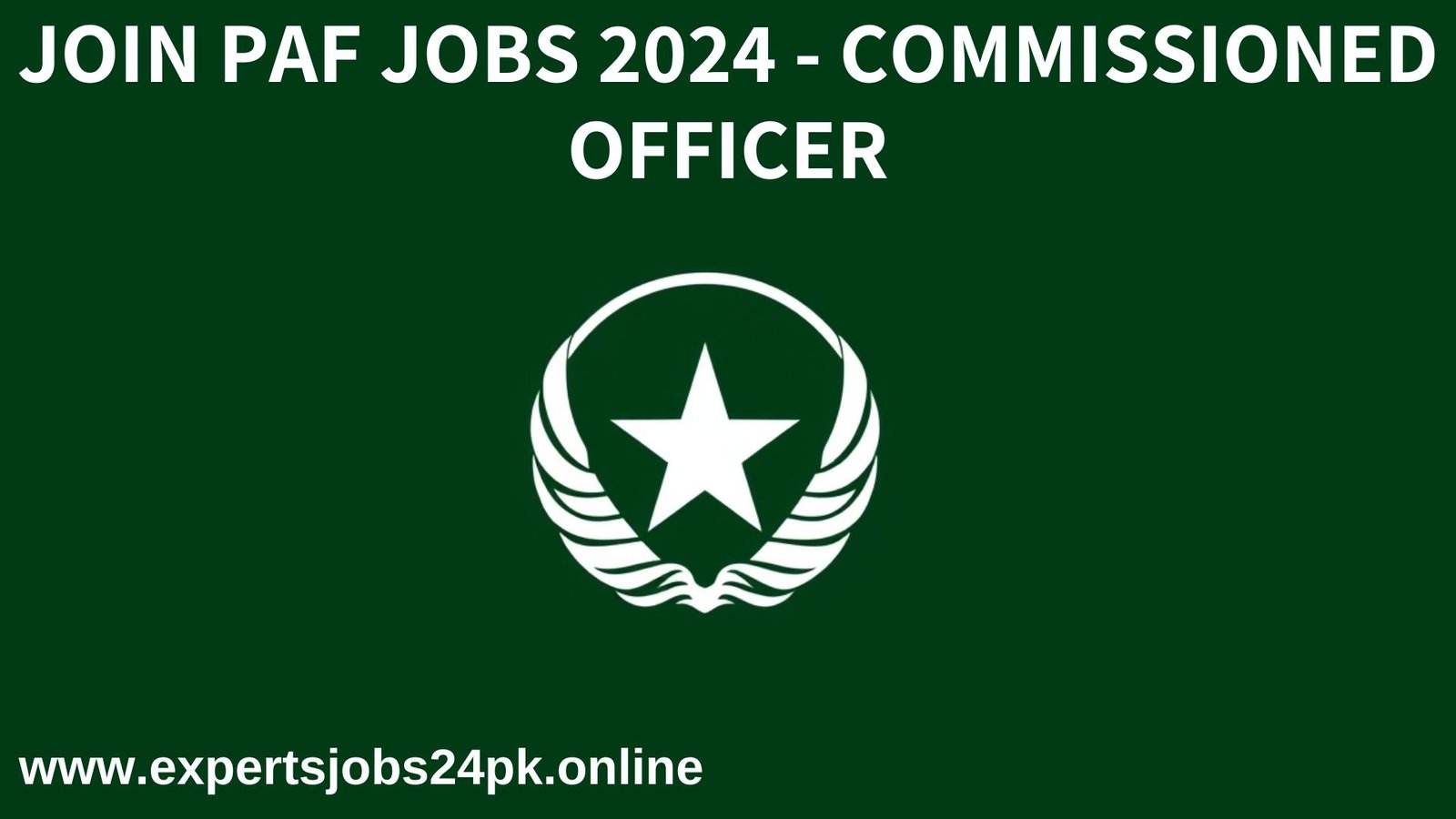 Join PAF jobs 2024 - Commissioned Officer